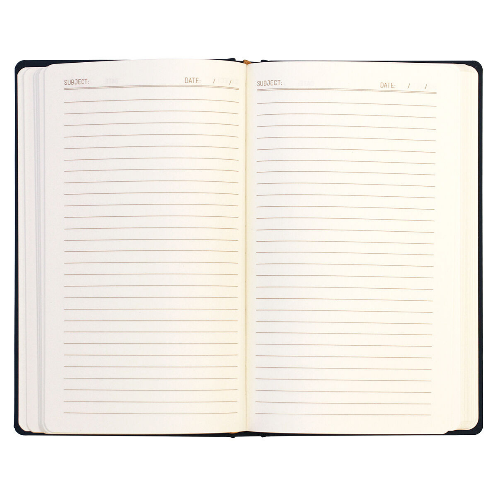 Bonherre mağazasından Designworks Ink marka, gökyüzü desenli lacivert sert kapak defter.
