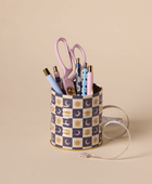 Metal Kalemlik Göksel Desenli