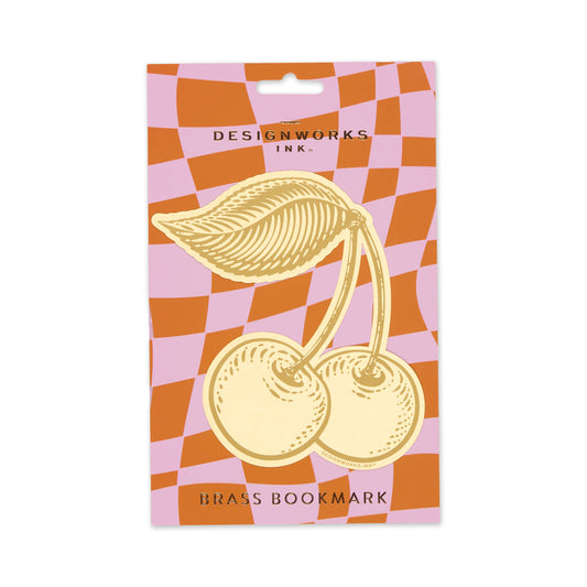 Bonherre mağazasından Designworks Ink marka, kiraz temalı metal kitap ayracı.