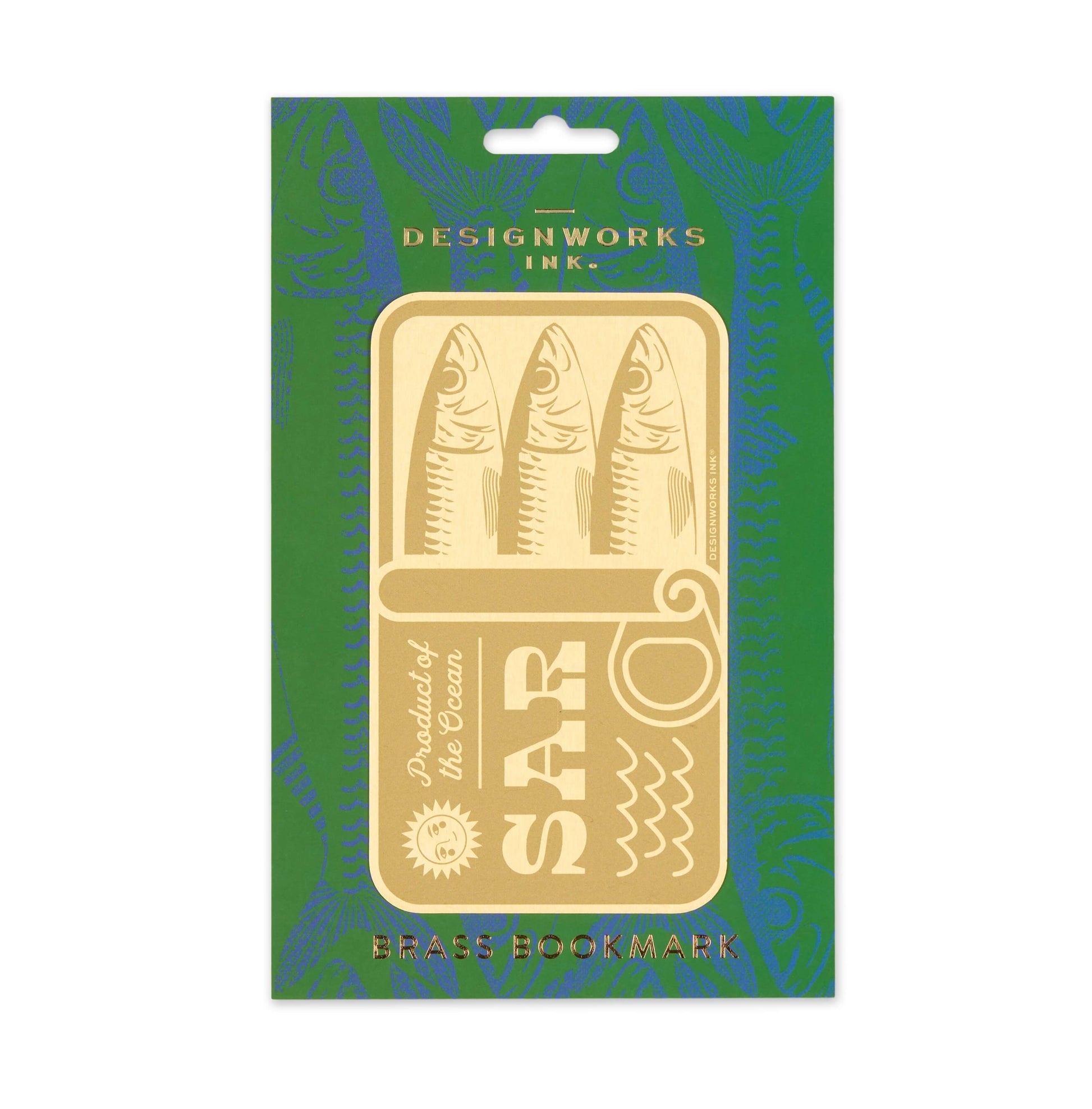 Bonherre mağazasından Designworks Ink marka, sardalye temalı metal kitap ayracı.