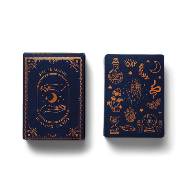 Bonherre mağazasından Designworks Ink marka, She Is Magic temalı oyun kartı.