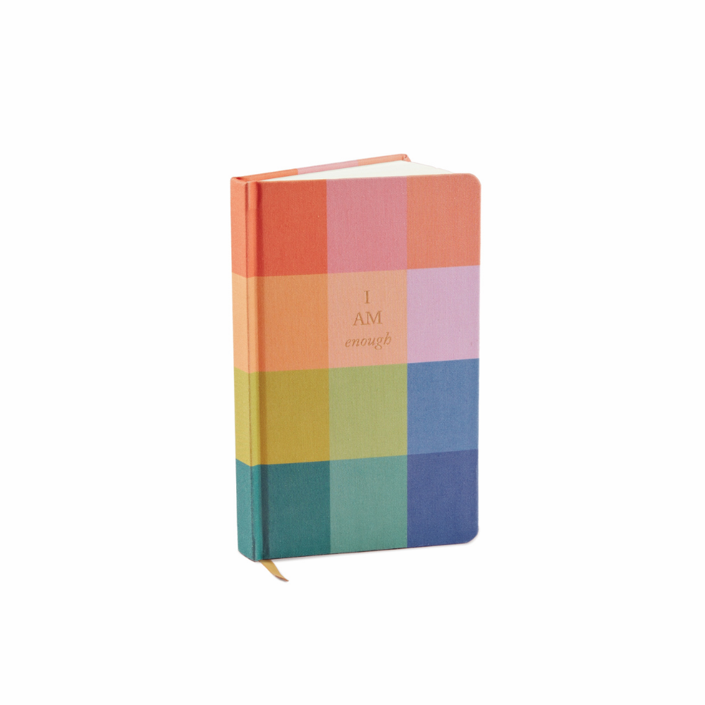 Bonherre mağazasından Designworks Ink marka, gökkuşağı desenli sert kapak defter.