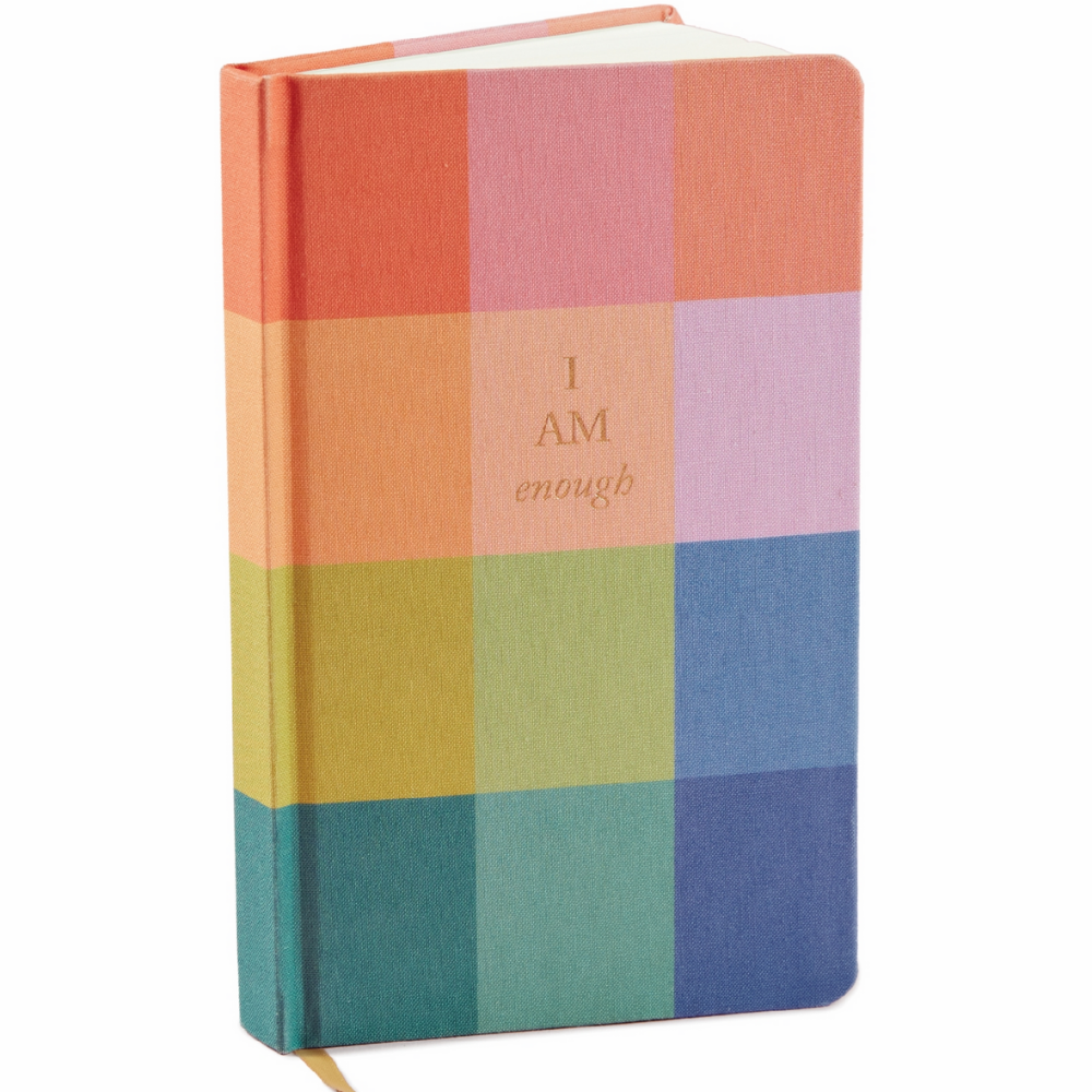 Bonherre mağazasından Designworks Ink marka, gökkuşağı desenli sert kapak defter.