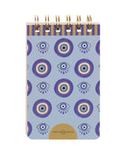 Bonherre mağazasından Designworks Ink marka, A Dopo göz desenli spiral not defteri.