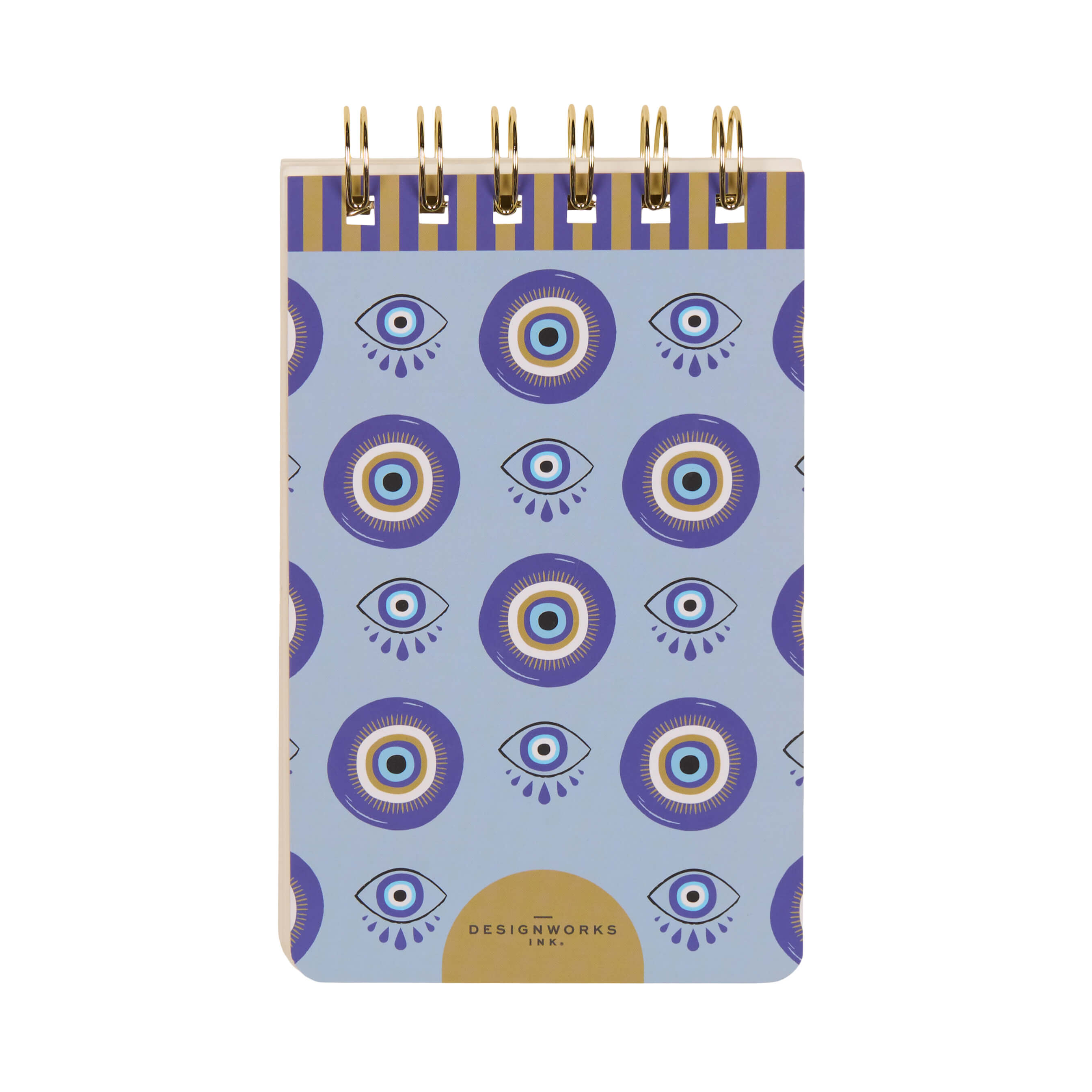 Bonherre mağazasından Designworks Ink marka, A Dopo göz desenli spiral not defteri.