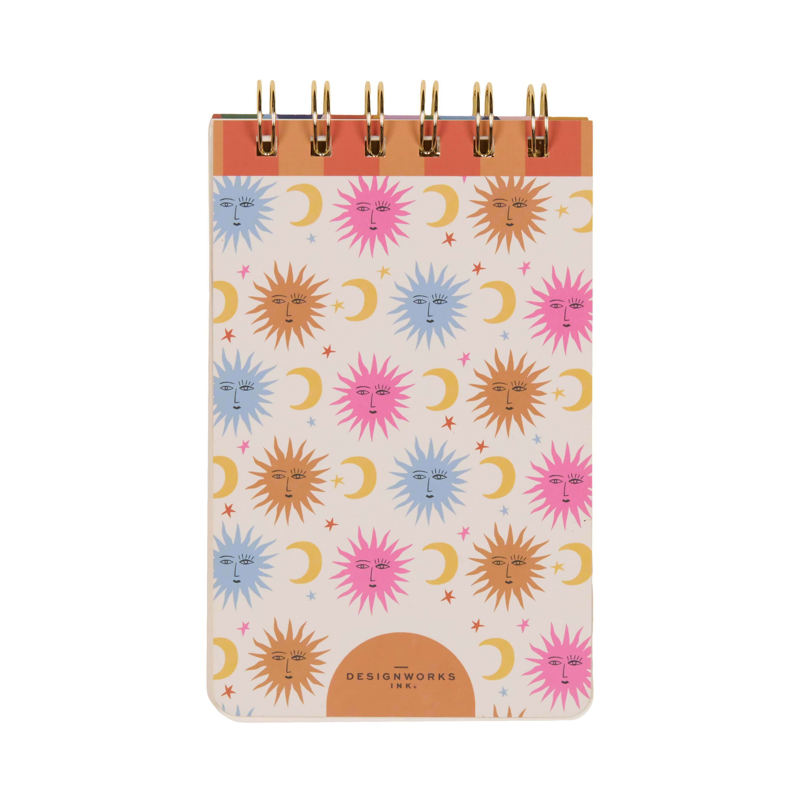 Bonherre mağazasından Designworks Ink marka, A Dopo güneş desenli spiral not defteri.