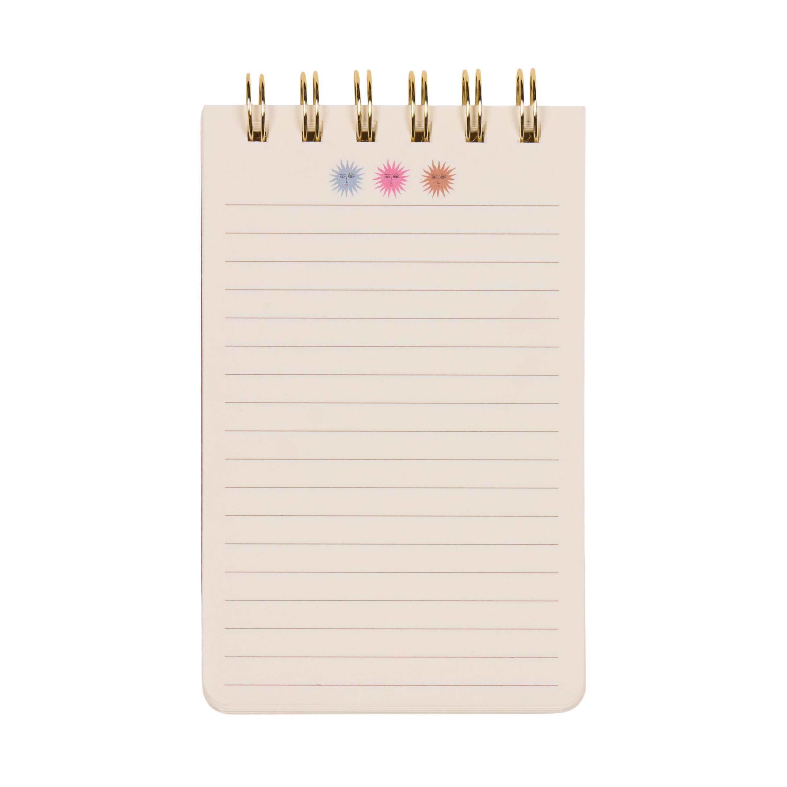 Bonherre mağazasından Designworks Ink marka, A Dopo güneş desenli spiral not defteri.