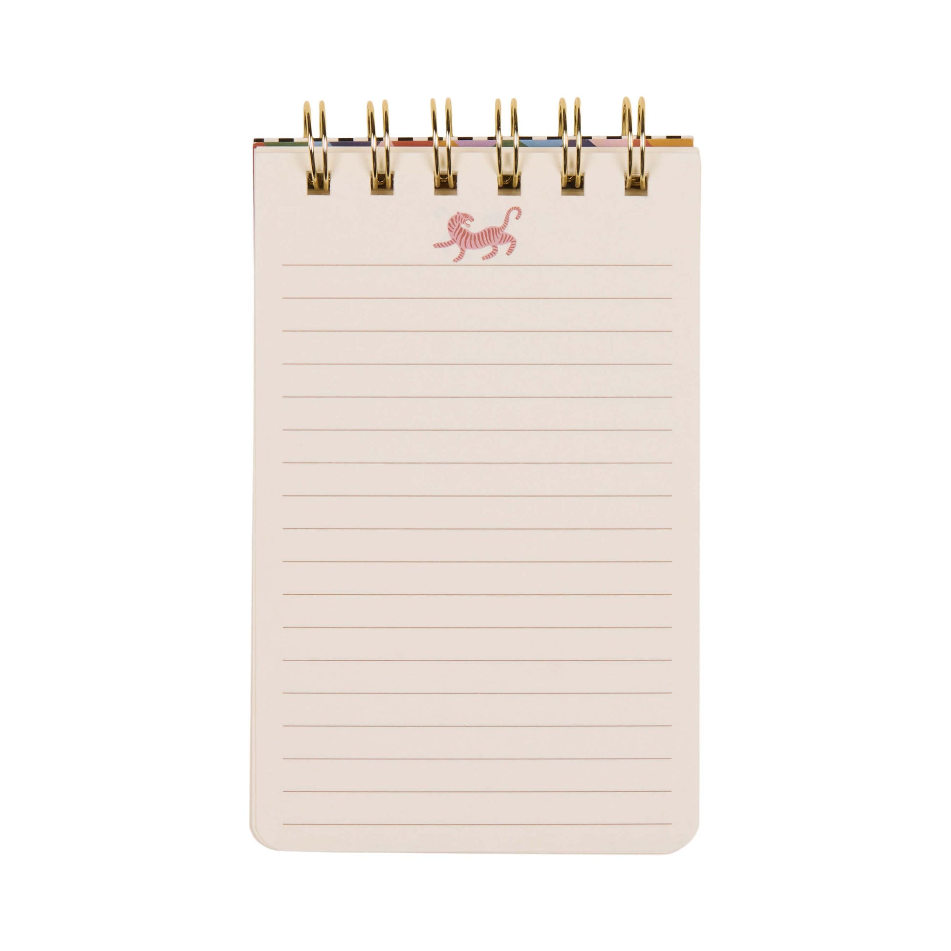 Bonherre mağazasından Designworks Ink marka, A Dopo kaplan desenli spiral not defteri.