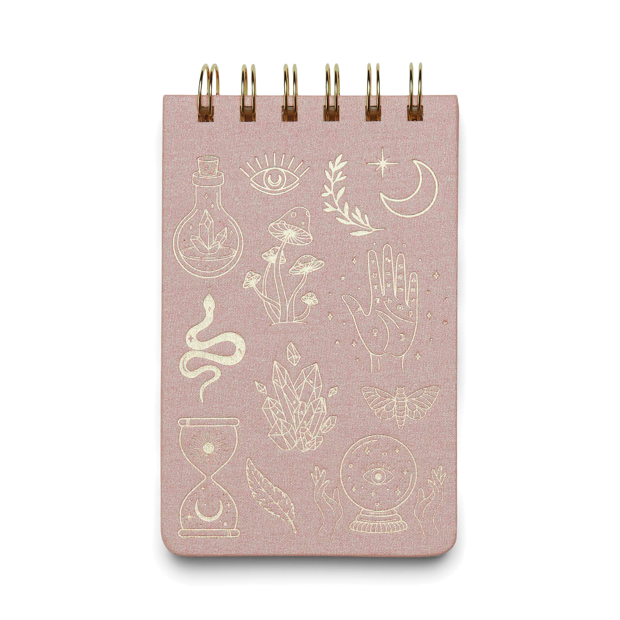 Bonherre mağazasından Designworks Ink marka, Mystic Icons temalı spiral not defteri.