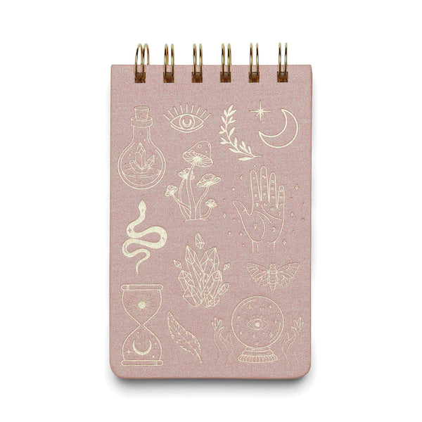 Bonherre mağazasından Designworks Ink marka, Mystic Icons temalı spiral not defteri.