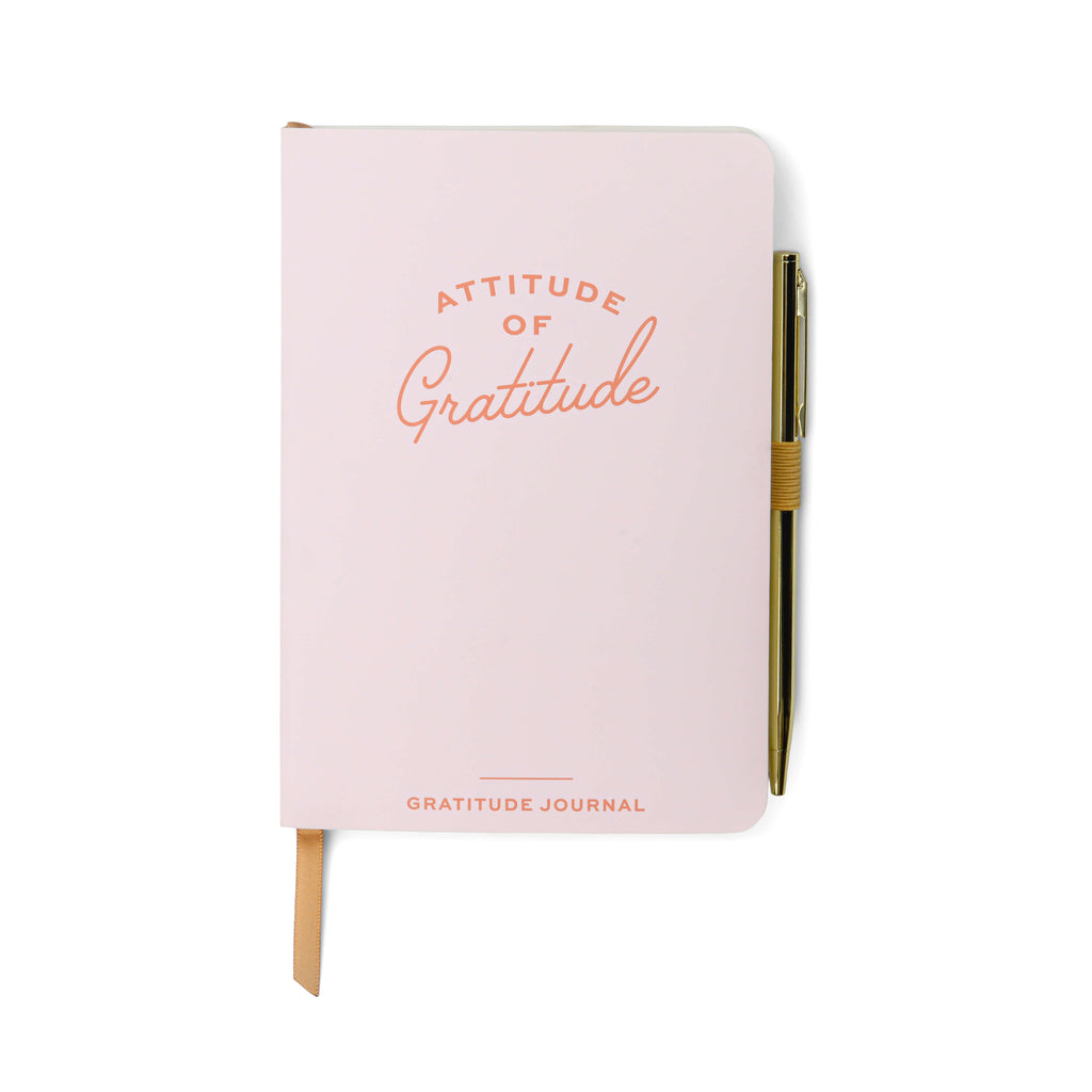 Bonherre mağazasından Designworks Ink marka, Attitude of Gratitude temalı, tükenmez kalemli şükran defteri.