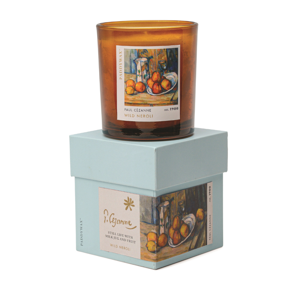 Bonherre mağazasından Empresyonistler serisi Cezanne Natürmort temalı 170 gr cam mum.