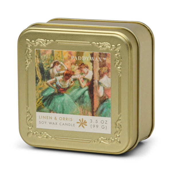 Bonherre mağazasından Empresyonistler Degas Dansçılar serisi Pembe & Yeşil temalı 170 gr cam mum.