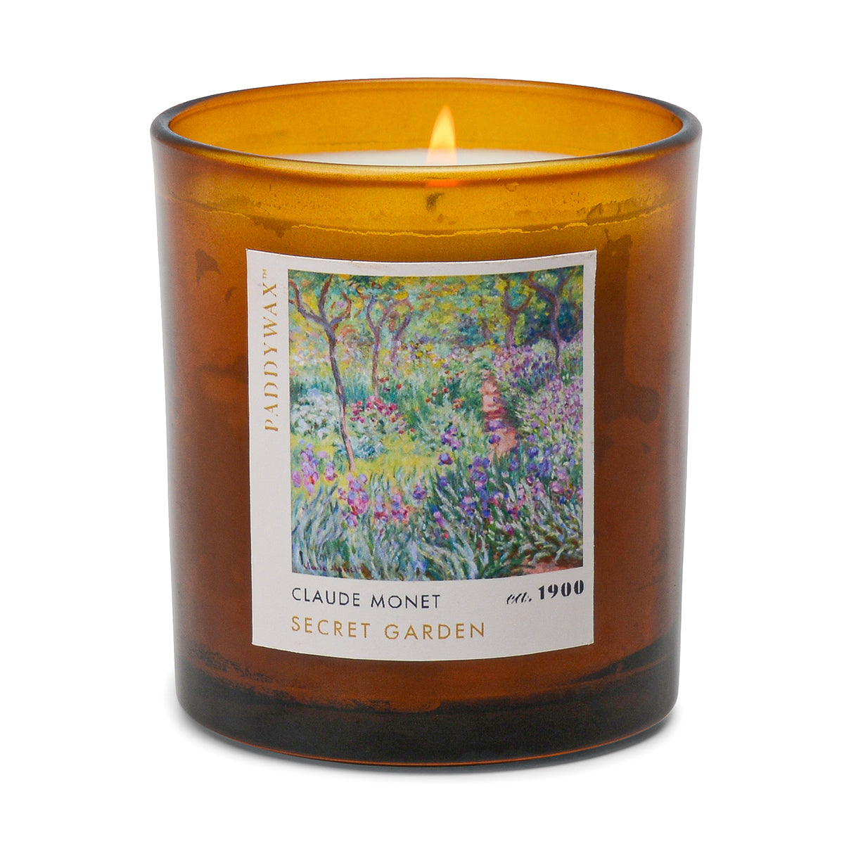 Bonherre mağazasından Empresyonistler serisi Monet Giverny Bahçesi temalı 170 gr cam mum.