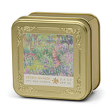 Bonherre mağazasından Empresyonistler serisi Monet Giverny Bahçesi temalı 99 gr metal teneke mum.