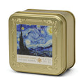 Bonherre mağazasından Empresyonistler serisi Van Gogh Yıldızlı Gece temalı 99 gr metal teneke mum.