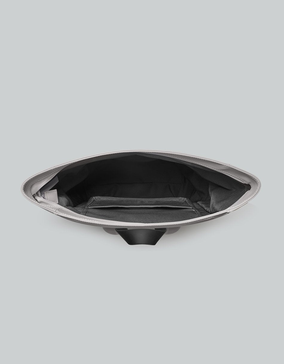 Bonherre mağazasından Gaston Luga marka, Rullen serisi, gri renkli, 13 inç laptop bölmeli sırt çantası.