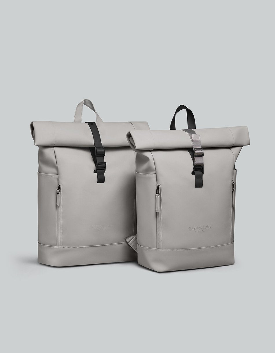 Bonherre mağazasından Gaston Luga marka, Rullen serisi, gri renkli, 13 inç laptop bölmeli sırt çantası.