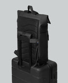 Bonherre mağazasından Gaston Luga marka, Rullen serisi, siyah renkli, 16 inç laptop bölmeli sırt çantası.