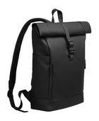 Bonherre mağazasından Gaston Luga marka, Rullen serisi, siyah renkli, 16 inç laptop bölmeli sırt çantası.