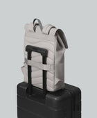 Bonherre mağazasından Gaston Luga marka, Splash 2.0 serisi, gri renkli, 13 inç laptop bölmeli sırt çantası.