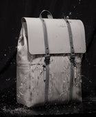 Bonherre mağazasından Gaston Luga marka, Splash 2.0 serisi, gri renkli, 16 inç laptop bölmeli sırt çantası.