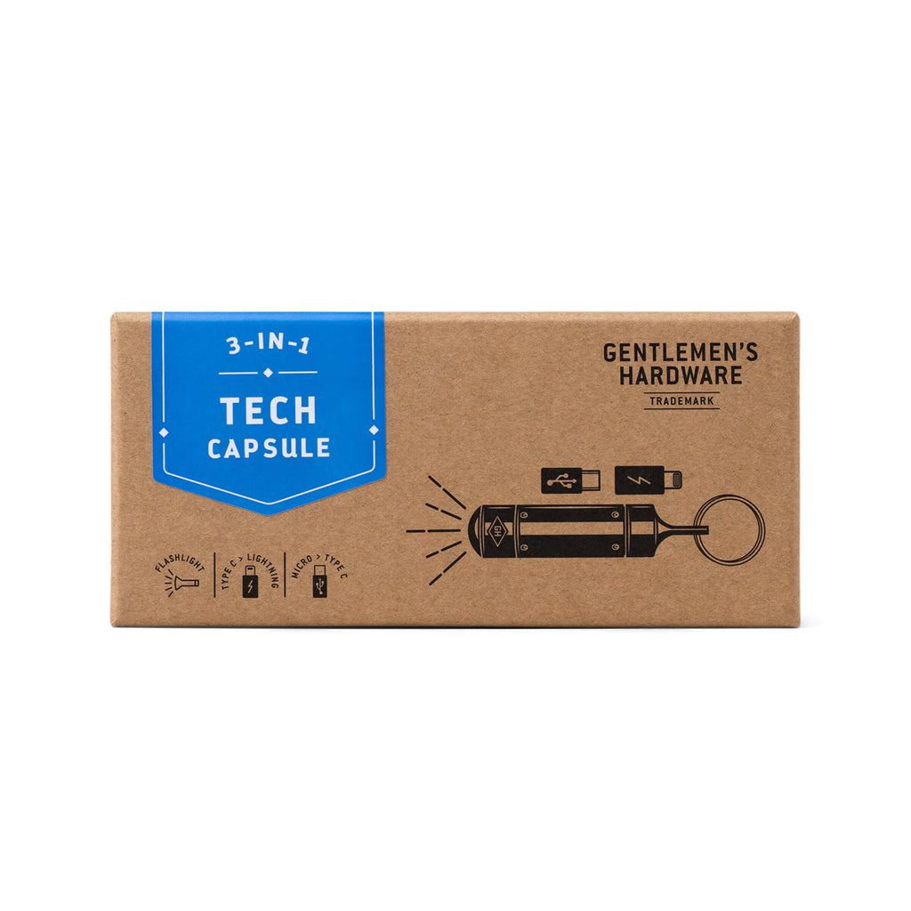 Bonherre mağazasından Gentlemen's Hardware marka, 3'ü 1 arada Tech Kapsül anahtarlık.