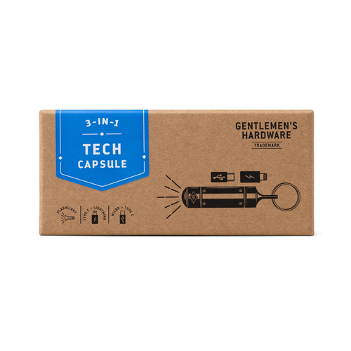 Bonherre mağazasından Gentlemen's Hardware marka, 3'ü 1 arada Tech Kapsül anahtarlık.