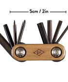 Bonherre mağazasından Gentlemen's Hardware marka, 8 fonksiyonlu mini bisiklet çok amaçlı alet.