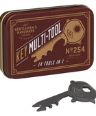 Bonherre mağazasından Gentlemen's Hardware markalı, şişe açacağı ve tornavida gibi 14 farklı özelliği olan anahtar şeklinde çok amaçlı alet