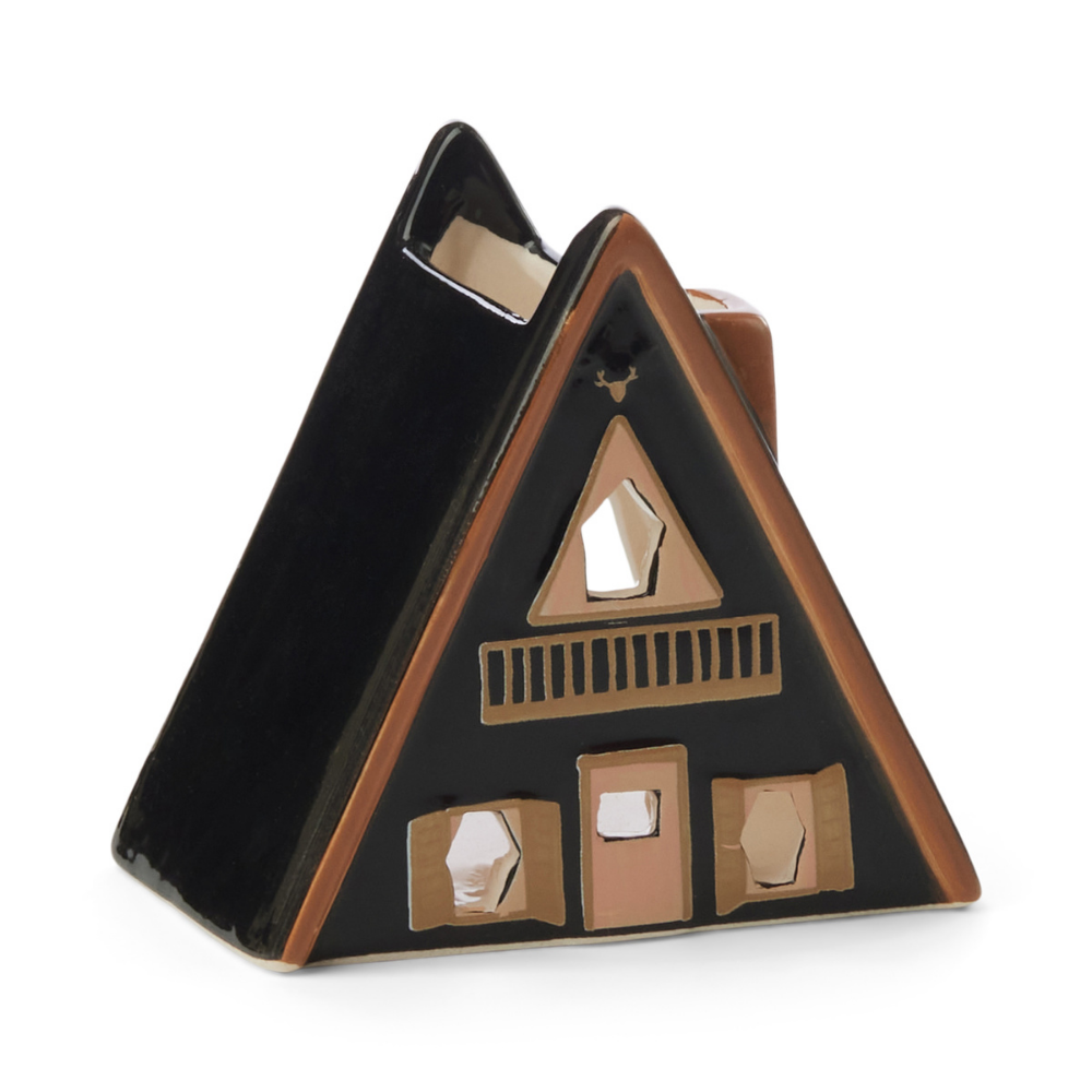 Bonherre mağazasından Nordic Cabin tarzı tütsülük ve tealight mumluk, bir adet tealight mum ve 20 adet tütsü konisi dahil.