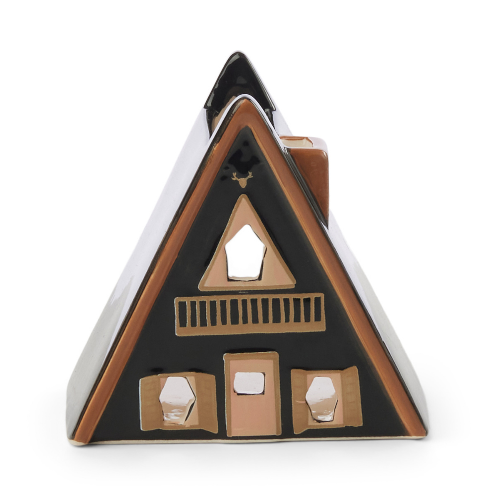 Bonherre mağazasından Nordic Cabin tarzı tütsülük ve tealight mumluk, bir adet tealight mum ve 20 adet tütsü konisi dahil.