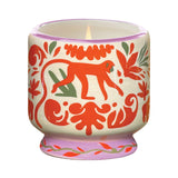 Bonherre mağazasından Paddywax markasına ait, orman desenli seramik kutuda, hindistan cevizi ve amber kokulu 226 gr lüks mum.