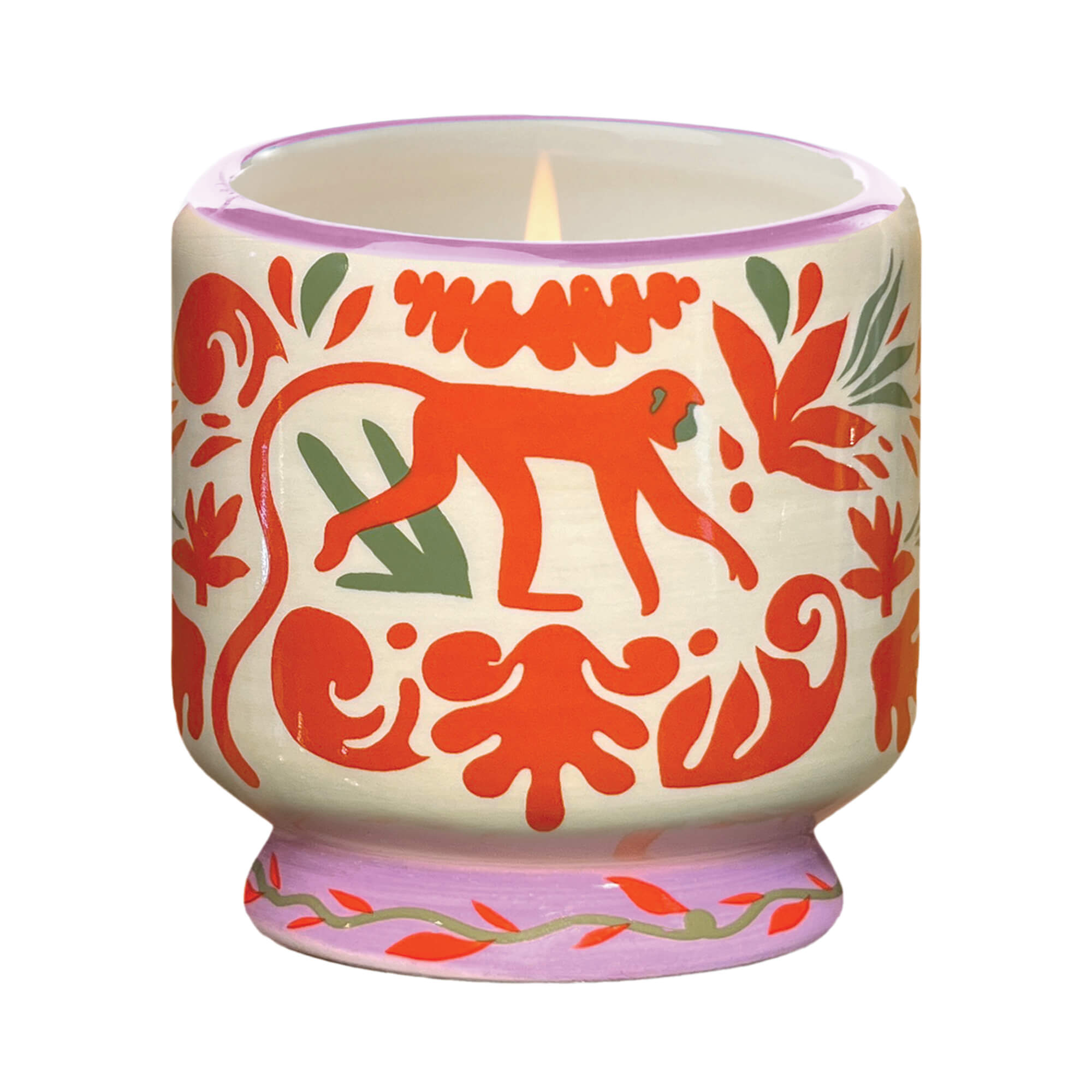 Bonherre mağazasından Paddywax markasına ait, orman desenli seramik kutuda, hindistan cevizi ve amber kokulu 226 gr lüks mum.
