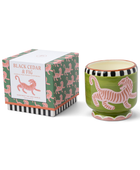 Bonherre mağazasından Paddywax markasına ait, kaplan desenli seramik kutuda, kara sedir ve incir kokulu 226 gr lüks mum.