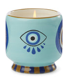 Bonherre mağazasından Paddywax markasına ait, göz desenli seramik kutuda, tütsü ve duman kokulu 226 gr lüks mum.