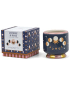 Bonherre mağazasından Paddywax markasına ait, ay evreleri desenli seramik kutuda, yasemin ve gül kokulu 226 gr lüks mum