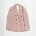 Kruvaze Blazer Ceket - Kiremit Pied de Poule