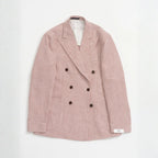 Kruvaze Blazer Ceket - Kiremit Pied de Poule