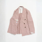 Kruvaze Blazer Ceket - Kiremit Pied de Poule