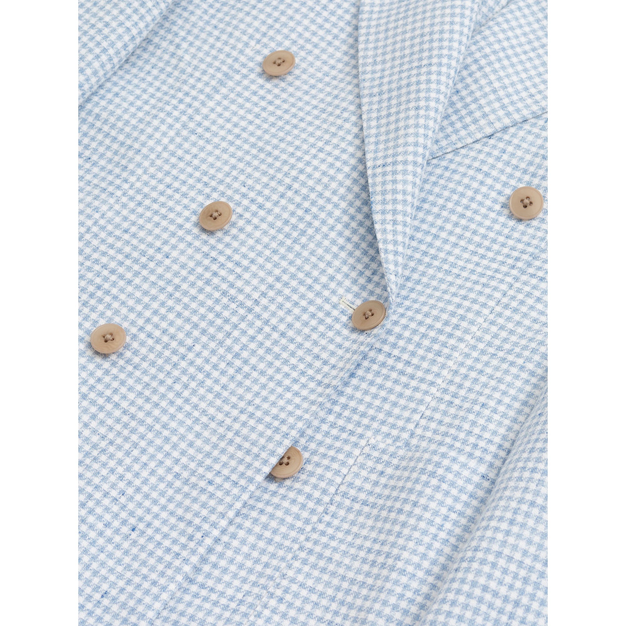 Bonherre mağazasından Borriello X Enis İnci Kruvaze Blazer Ceket - Mavi Pied de Poule, premium İtalyan kumaşından el işçiliğiyle üretilmiş lüks erkek ceket.