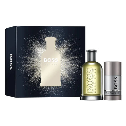 Bonherre mağazasından Hugo Boss Bottled Set, odunsu ve baharatlı lüks erkek parfümü ve bakım ürünü.