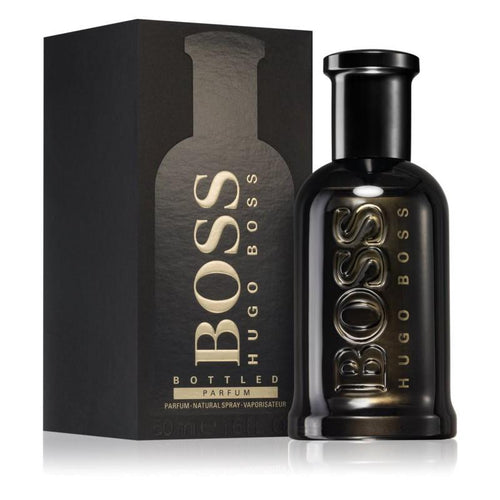 Bonherre mağazasından Hugo Boss Bottled Parfum, yoğun odunsu ve amberli lüks erkek parfümü.