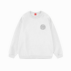 Nakışlı Beyaz Düz Sweatshirt