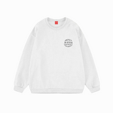 Nakışlı Beyaz Düz Sweatshirt