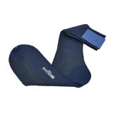 Elbise Çorabı Mid Calf Blu Militare - Yeşil Çizgili Mavi - Bonherre