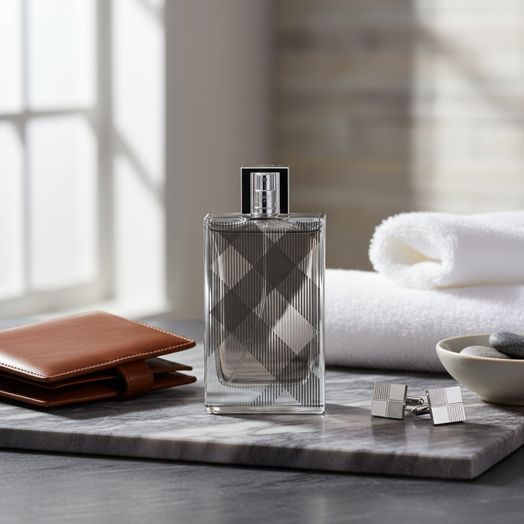 Bonherre mağazasından Burberry Brit, zencefil ve tonka fasulyesi notalı oryantal odunsu erkek parfümü.