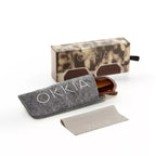 Okkia Andrea Altıgen Unisex  Güneş Gözlüğü Pembe Havana