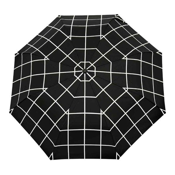 Bonherre mağazasından Original Duckhead Black Grid, kareli desenli lüks ördek başlı otomatik şemsiye.