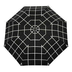 Bonherre mağazasından Original Duckhead Black Grid, kareli desenli lüks ördek başlı otomatik şemsiye.